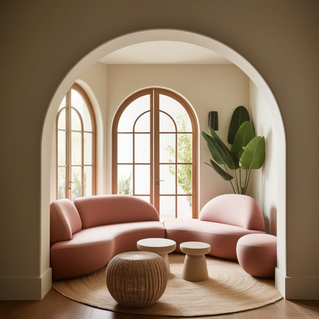 Curved and Organic Shapes in Interior Design